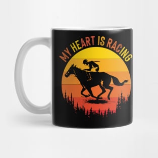 Vintage Kentucky Horse Racing Racetrack Mug